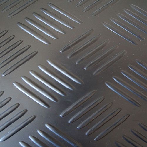 3mm Thick Rubber Checkered Design Example