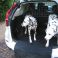 Two girls on walkies travelling in style with a fully tailored boot liner in the family Honda CRV